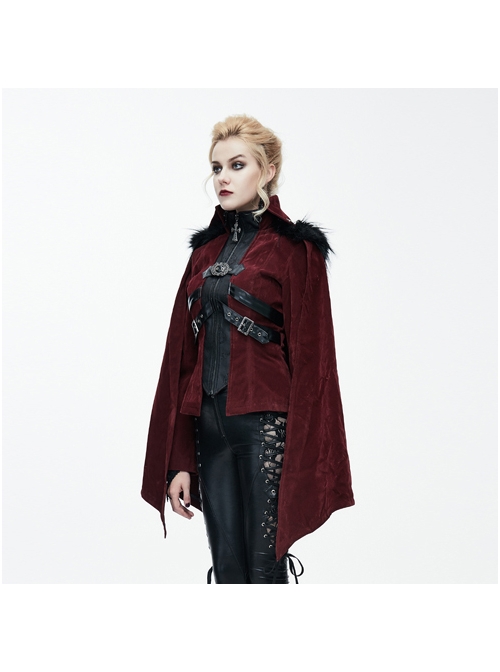 Irregular Cloak Women's Thickened Hooded Coat