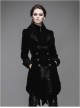 Steampunk Gothic Panne Velvet Medium Length Women's Tuxedo