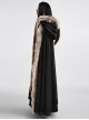 Wool Collar Black Gorgeous Gothic Long Womens Cloak