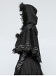 Black Pure Cotton Gothic Lolita Womens Little Cloak