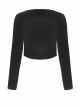 Retro Academy Doll Collar Bowknot Gothic Black Collar Jacket