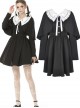 Nuns Prayer Style Gothic Long Sleeve Fake Two Pieces Shawl Coat