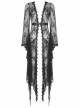 Gothic Sexy Black Lace Daily Home Elegant Long Outer Clothing