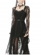 Gothic Sexy Black Lace Daily Home Elegant Long Outer Clothing