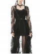 Gothic Sexy Black Lace Daily Home Elegant Long Outer Clothing