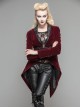 Gothic Red Or Black Suit Collar Slim Short Jacket