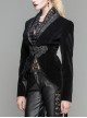 Gothic Red Or Black Suit Collar Slim Short Jacket