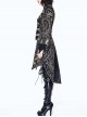 Gothic Punk Vision Golden Slim Long Style Standing Collar Coat