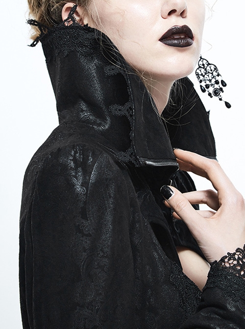 Gothic Vampire Costume Adult Black Coat
