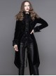 Gothic Delicate Embroidered Medium Length Slim Coat