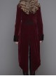 Gothic Delicate Embroidered Medium Length Slim Coat