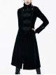 Gothic Black Women's Retro Stage Costume Stand Collar Coat