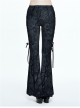 Steampunk Gothic Dark Tree Pattern Gothic Flared Trousers