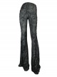 Steampunk Gothic Dark Tree Pattern Gothic Flared Trousers