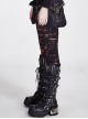 Gothic Retro Broken Mesh Black Or Red Leggings