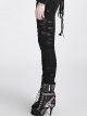 Gothic Retro Broken Mesh Black Or Red Leggings