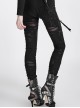 Gothic Retro Broken Mesh Black Or Red Leggings
