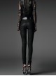 Snake Pattern Broken Hole Mesh Knee cobweb Pattern Leggings