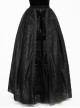 Gothic Black Lace Embroidery Long Ball Skirt