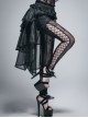 Gothic Black Lace Embroidery Sexy Stitching Short Skirt