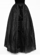 Gothic Black Lace Delicate Embroidery Yarn Skirt Long Pettiskirt