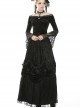 Gothic Black Gorgeous Frilly Maxi Skirt