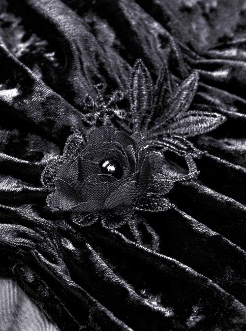 Gothic Black Gorgeous Frilly Maxi Skirt