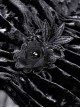 Gothic Black Gorgeous Frilly Maxi Skirt