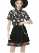 Gothic Daily Easy-matching Black Velvet Short Skirt