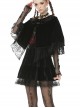 Gothic Daily Easy-matching Black Velvet Short Skirt