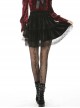 Gothic Daily Easy-matching Black Velvet Short Skirt