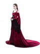 Renaissance Fairy Tale Red Velvet Off-the-shoulder Medieval Dress