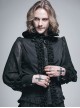 Steampunk Gothic Long Sleeve Tassels Hem High-neck Shirt