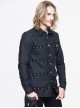 Steampunk Black Pure Cotton Metal Buttons Long Sleeve Shirt