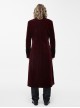 Gothic Retro Palace Style Crucifix Zipper Long Sleeve Long Coat