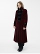 Gothic Retro Palace Style Crucifix Zipper Long Sleeve Long Coat