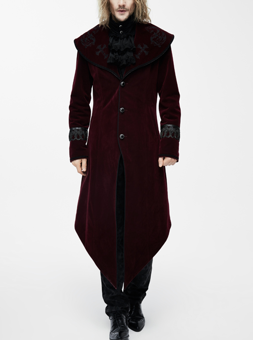 Punk Palace Style Gothic Lapel Dovetail Coat