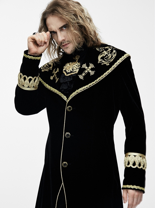 Punk Palace Style Gothic Lapel Dovetail Coat