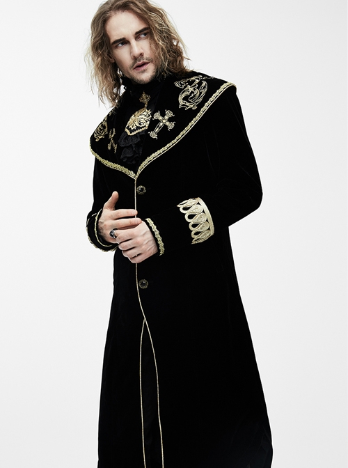 Punk Palace Style Gothic Lapel Dovetail Coat