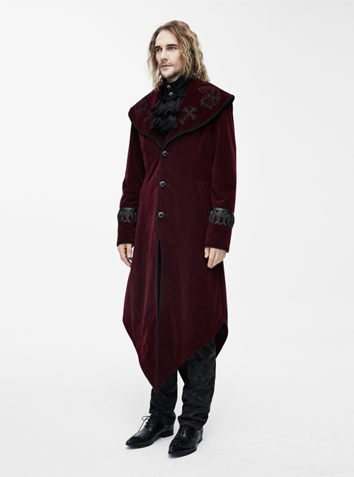 Punk Palace Style Gothic Lapel Dovetail Coat