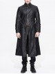 Steampunk Black Long Windbreaker Short Jacket Two Wear Ways