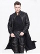 Steampunk Black Long Windbreaker Short Jacket Two Wear Ways