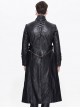 Steampunk Black Long Windbreaker Short Jacket Two Wear Ways