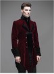 Steampunk Gothic Velveteen Slim Fit Medium Length Men's Tuxedo