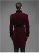 Steampunk Gothic Velveteen Slim Fit Medium Length Men's Tuxedo