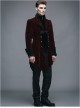 Steampunk Gothic Velveteen Slim Fit Medium Length Men's Tuxedo