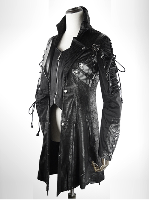Palace Gothic Lapel Prom Men's Medium Length Windbreaker