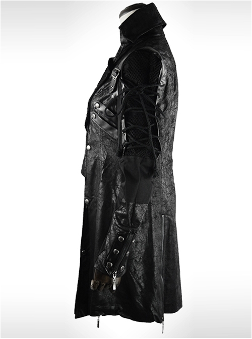 Palace Gothic Lapel Prom Men's Medium Length Windbreaker