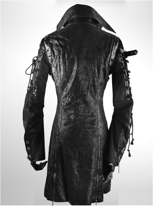 Palace Gothic Lapel Prom Men's Medium Length Windbreaker