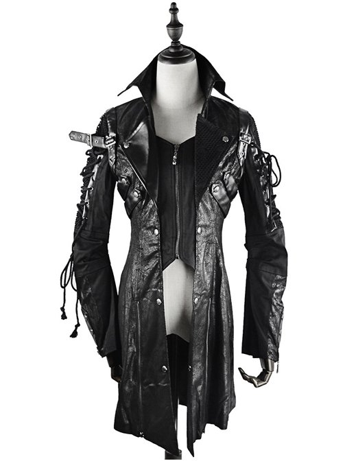 Palace Gothic Lapel Prom Men's Medium Length Windbreaker